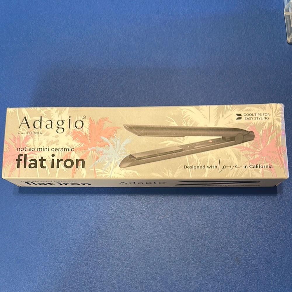Adagio Ceramic Flat Iron in Gray